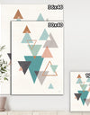 Geometric hexagons Pattern V - Transitional Canvas Art