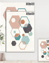 Geometric hexagons Pattern VII - Transitional Gallery-wrapped Canvas