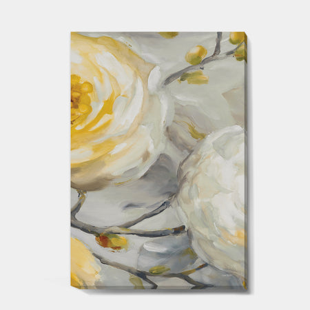 Sunshine Yellow Flower II - Floral Canvas Art