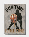 football Game Day I - Vintage Sport Gallery-wrapped Canvas