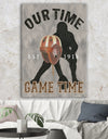 football Game Day I - Vintage Sport Gallery-wrapped Canvas