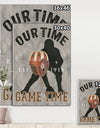 football Game Day I - Vintage Sport Gallery-wrapped Canvas