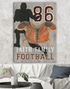 football Game Day III - Vintage Sport Canvas Art