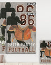 football Game Day III - Vintage Sport Canvas Art