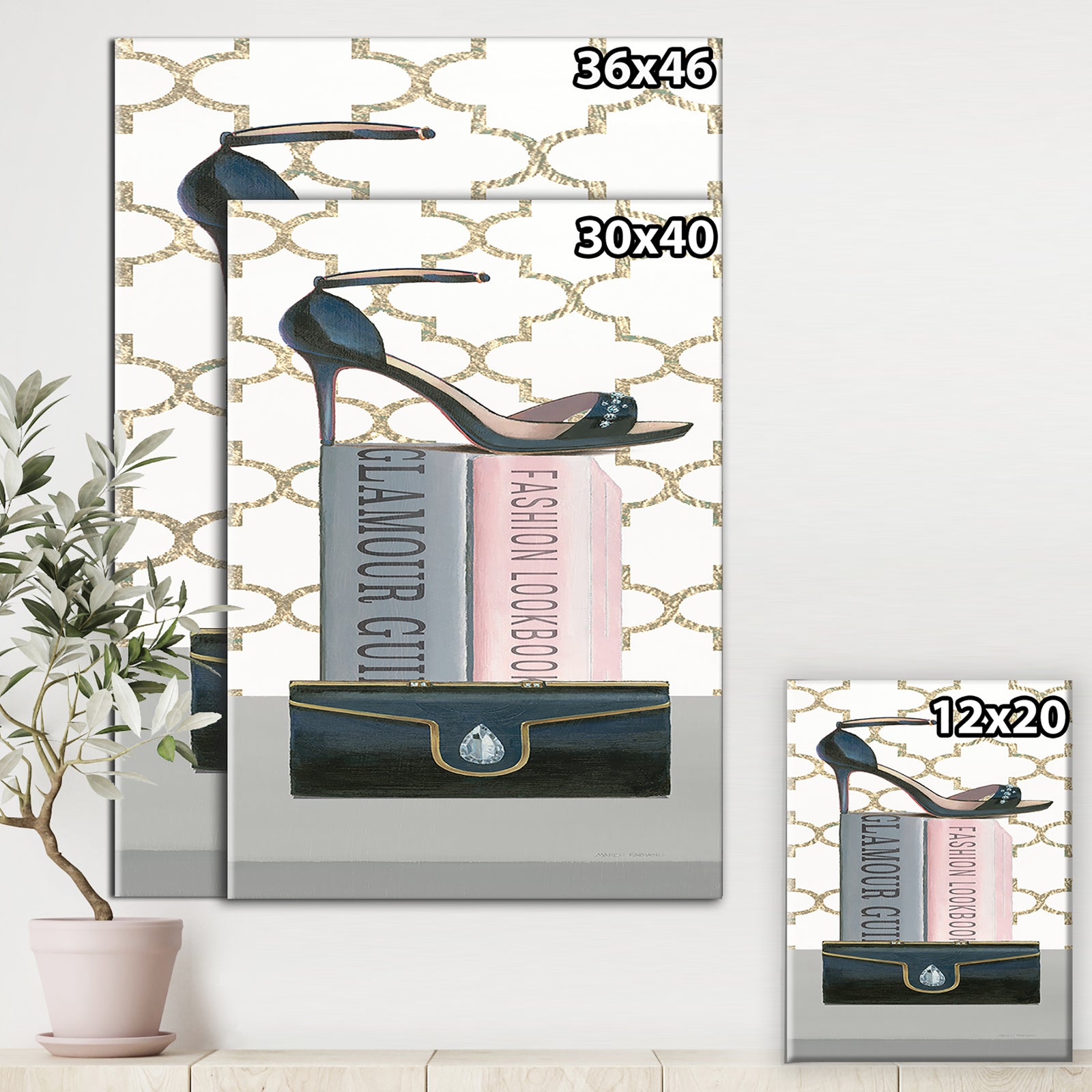 Glam fashion High Heels VIII - Fashion Canvas Artwork