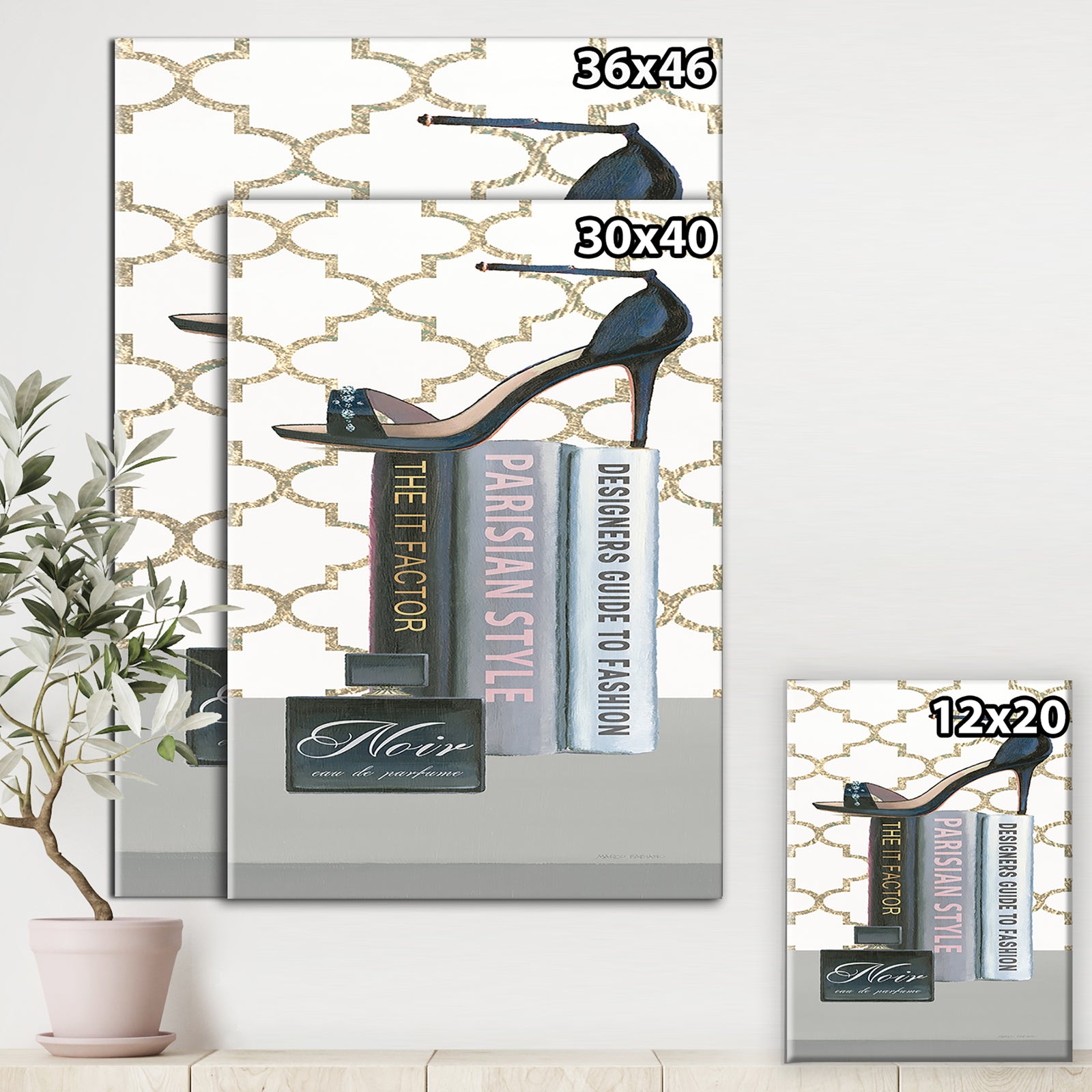 Glam fashion High Heels IX - Fashion Canvas Art