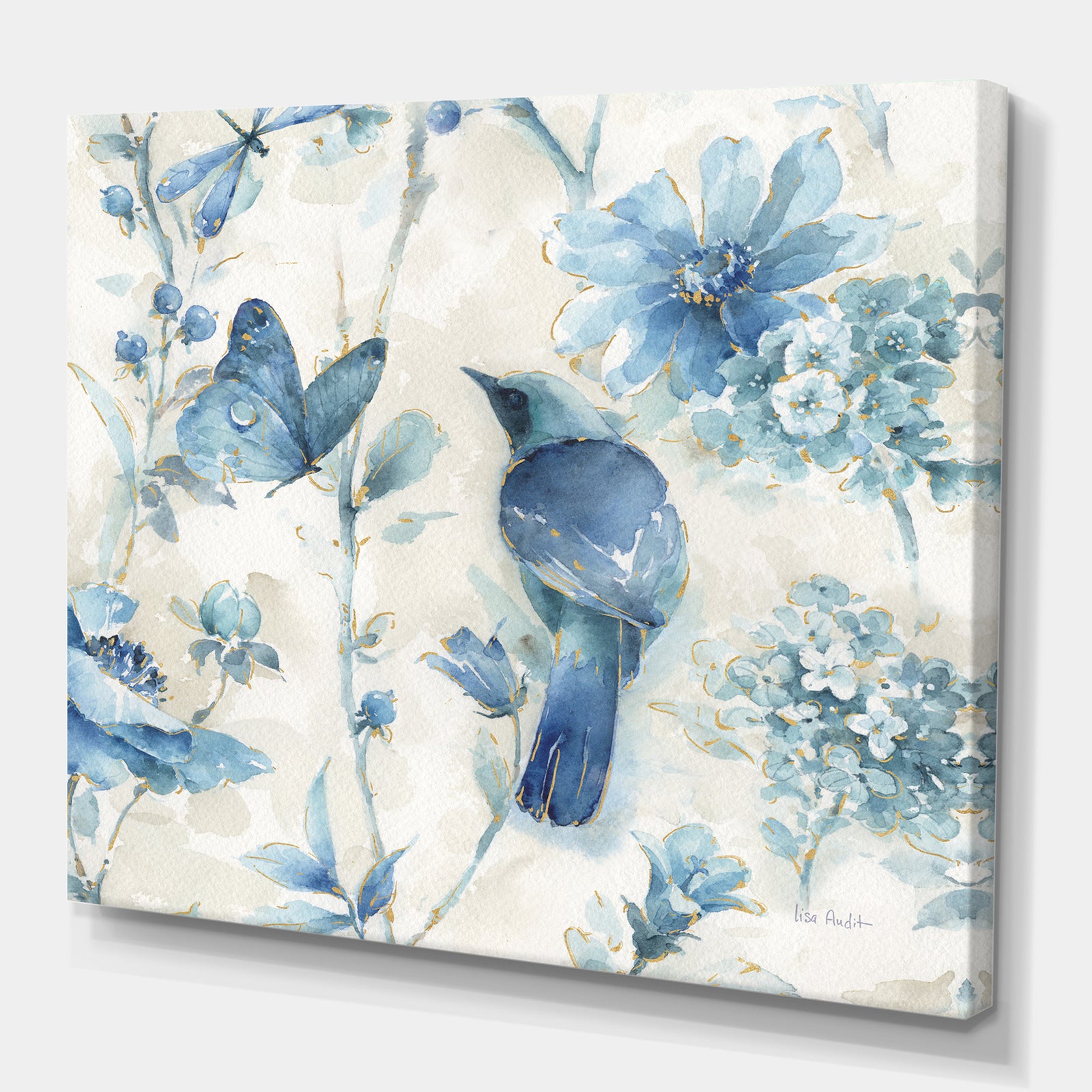 Indigold Bird Cottage Family I - Farmhouse Canvas Art