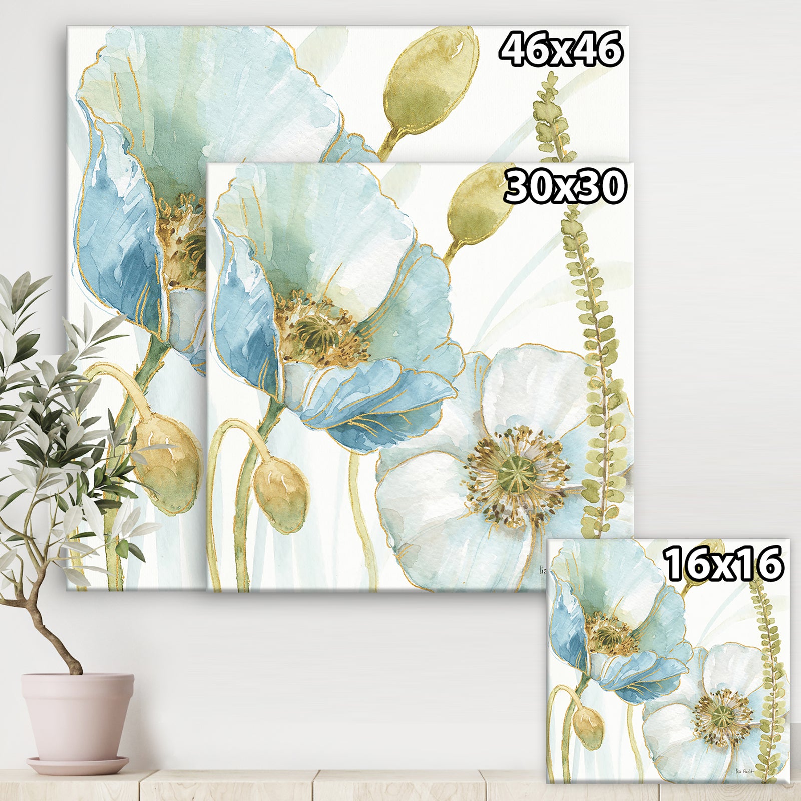 My Greenhouse Cottage Flowers III - Traditional Premium Canvas Wall Art
