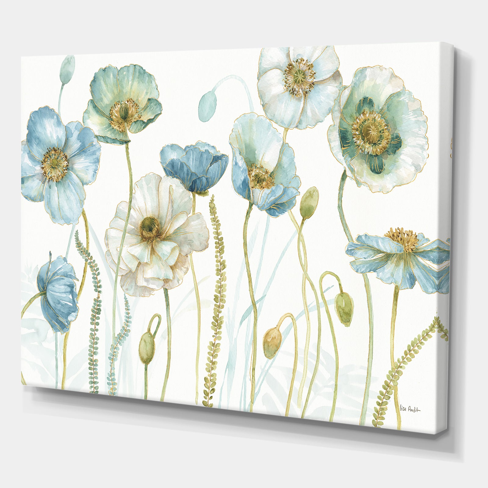 My Greenhouse Cottage Flowers IV - Traditional Gallery-wrapped Canvas