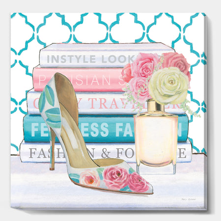 Pink Fashion high heels II - Posh & Luxe Canvas Art