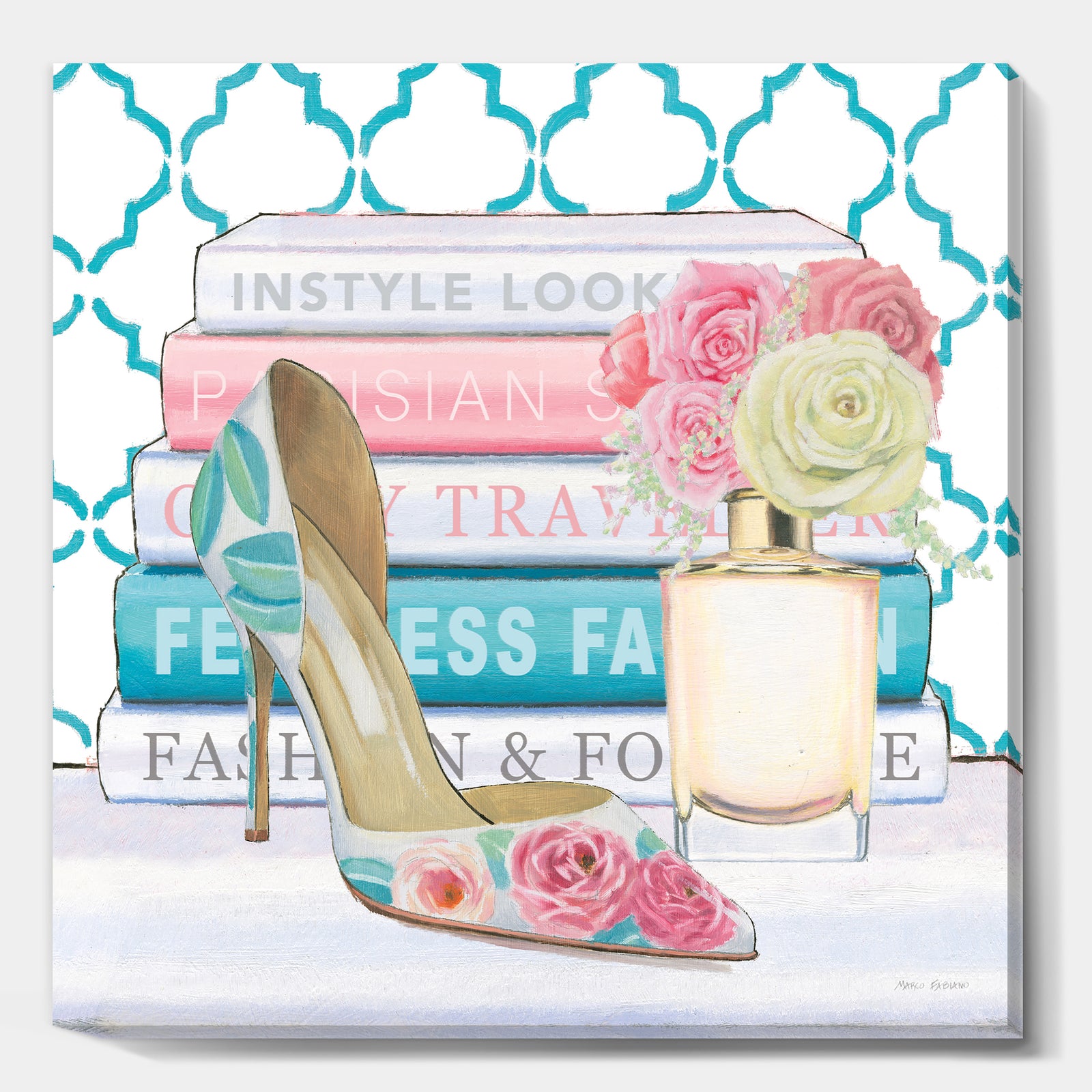 Pink Fashion high heels II - Posh & Luxe Canvas Art