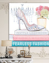 Pink Fashion high heels III - Posh & Luxe Premium Canvas Wall Art
