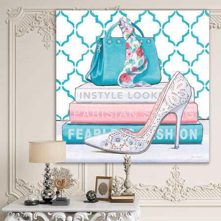 Pink Fashion high heels IV - Posh & Luxe Gallery-wrapped Canvas