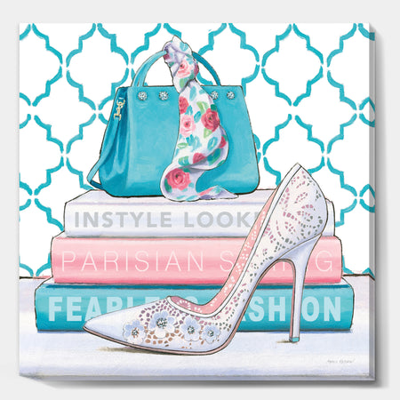 Pink Fashion high heels IV - Posh & Luxe Gallery-wrapped Canvas