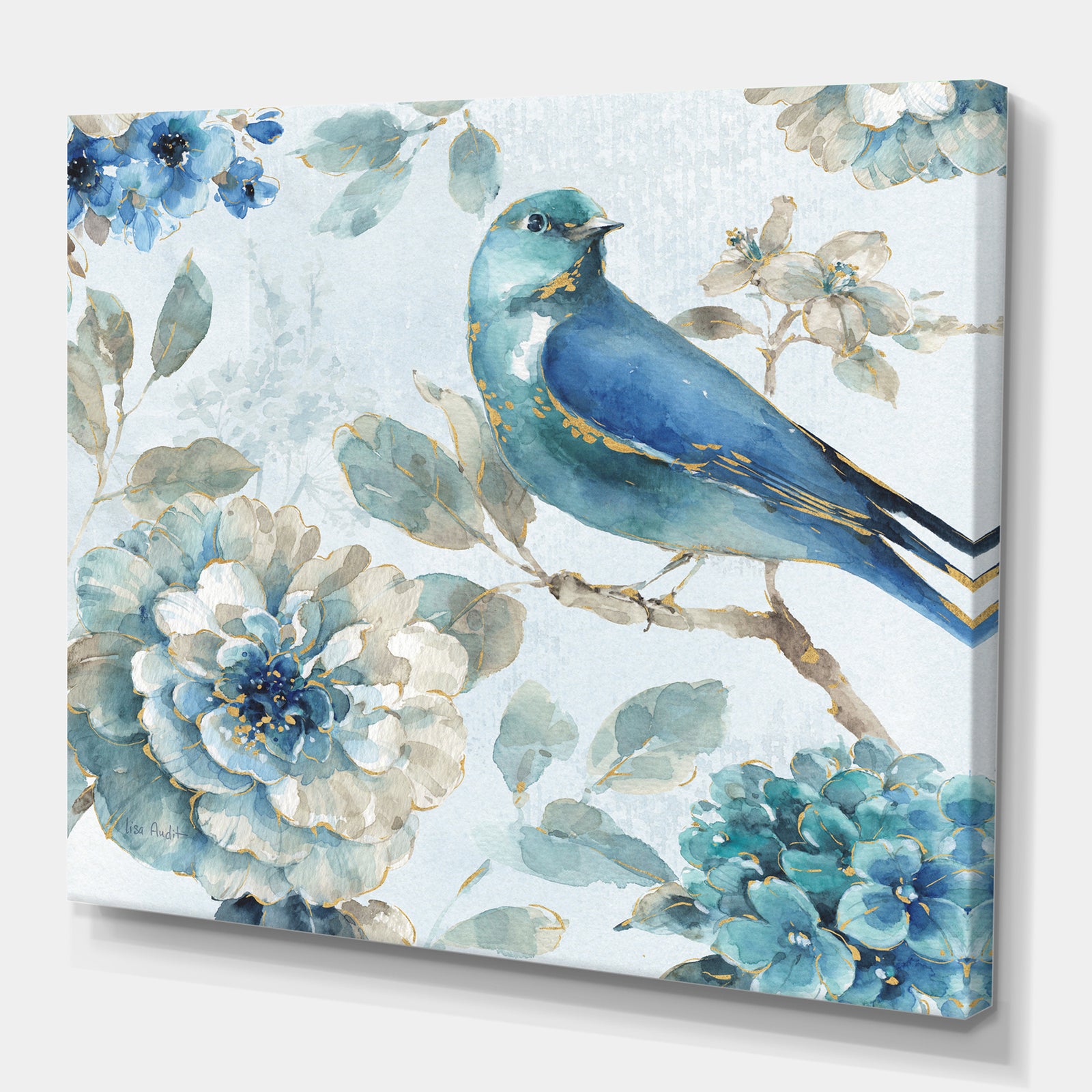 Indigold Watercolor Lovely bird II - Canvas Art