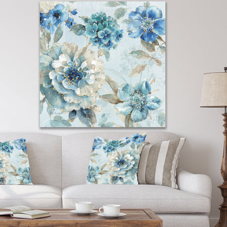 Indigold Watercolor Lovely bird IV - Farmhouse Gallery-wrapped Canvas