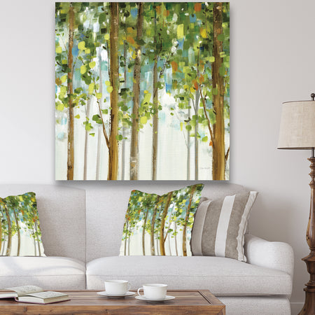 Green Forest Study - Modern Farmhouse Canvas Artwork