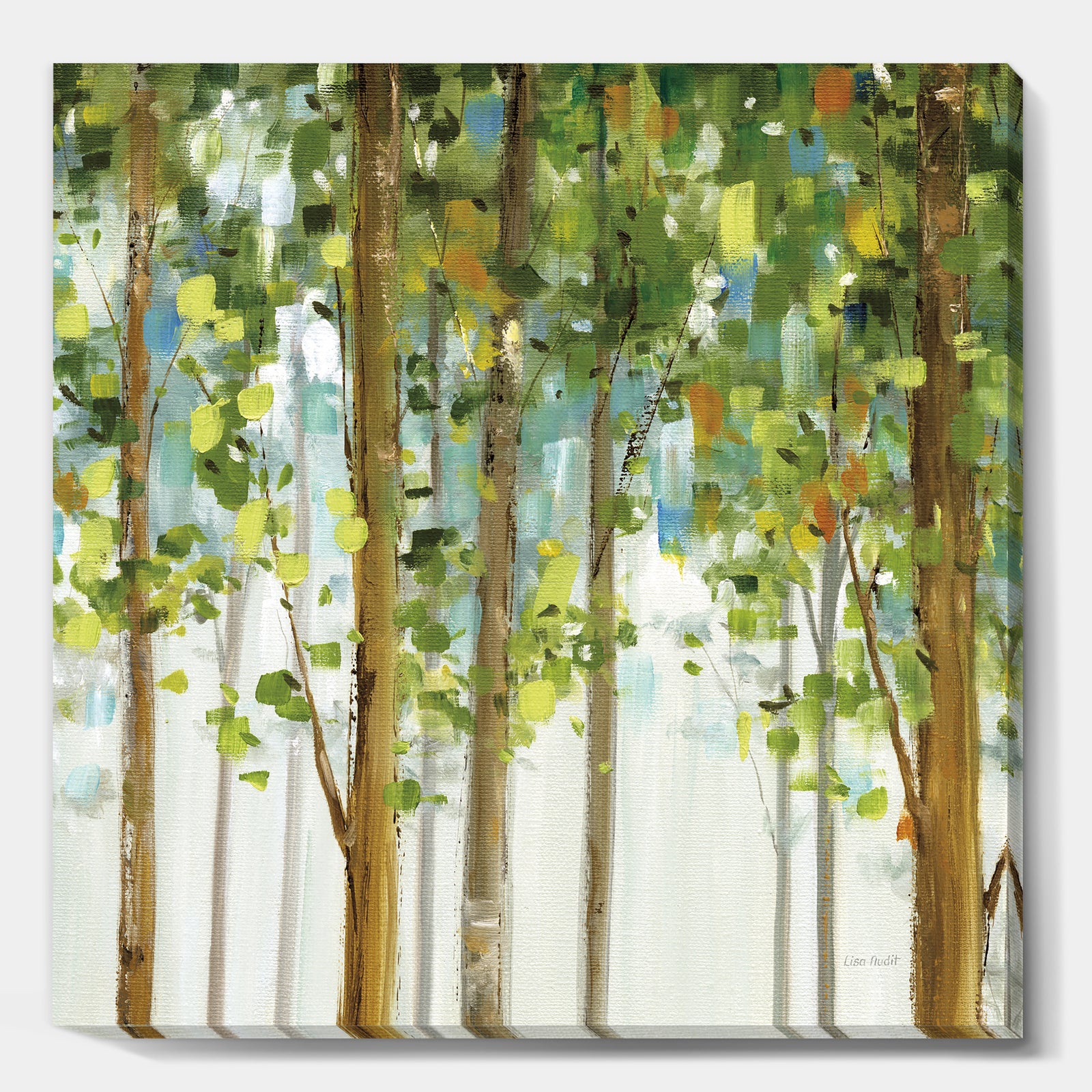 Green Forest Study - Modern Farmhouse Canvas Artwork
