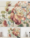 Romantic Dark Rose Blossing Flowers - Floral Premium Canvas Wall Art