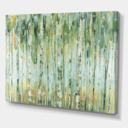Golden Birch Forest V - Farmhouse Gallery-wrapped Canvas