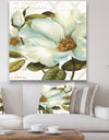 White Blossoming Flower Close-up - Modern Farmhouse Canvas Artwork