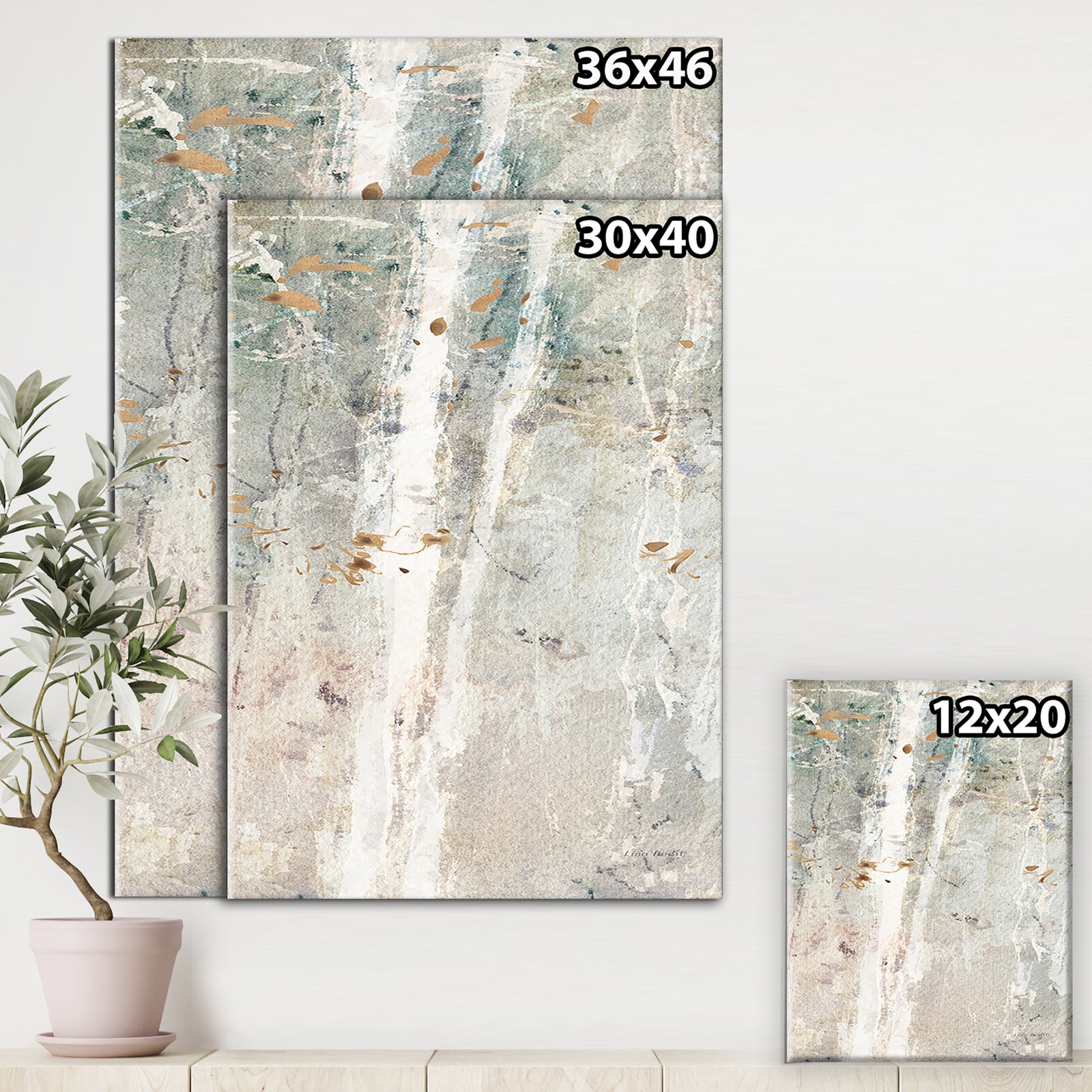 A Woodland Walk into the Forest II - Modern Farmhouse Canvas Artwork