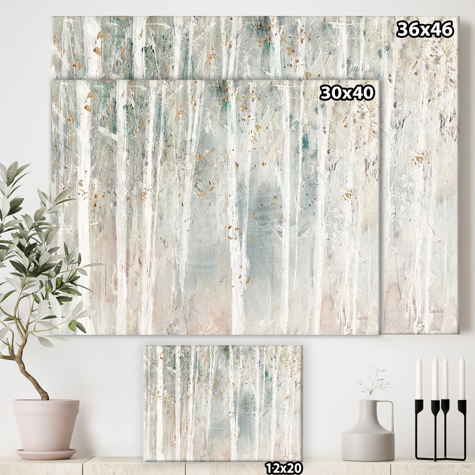 A Woodland Walk into the Forest III - Farmhouse Canvas Art