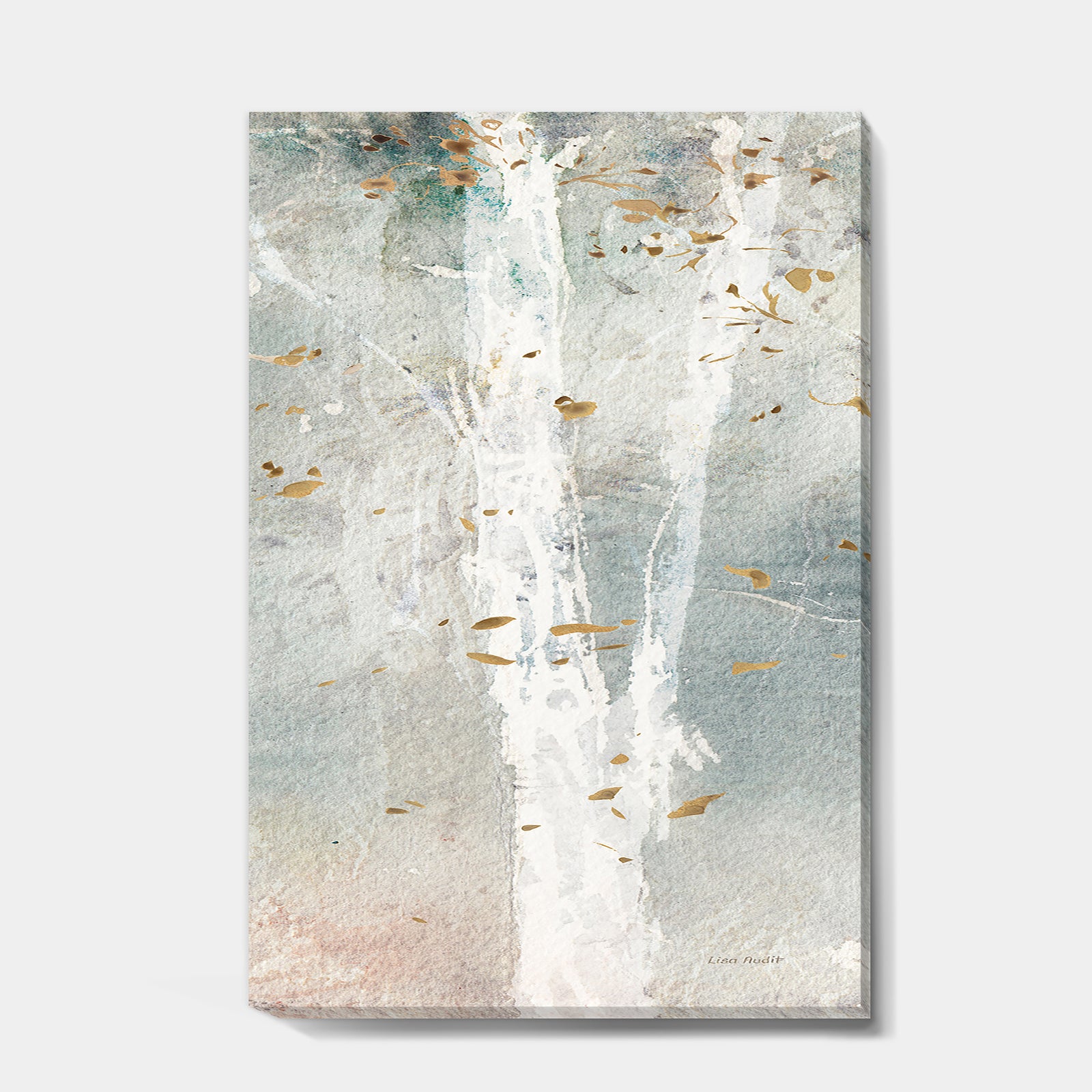 A Woodland Walk into the Forest IV - Modern Farmhouse Premium Canvas Wall Art