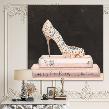 Pink Fashion & Glam high heels I - Posh & Luxe Premium Canvas Wall Art