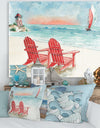 Coastal Chair Relax Beach II - Nautical & Coastal Canvas Art