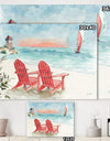 Coastal Chair Relax Beach II - Nautical & Coastal Canvas Art