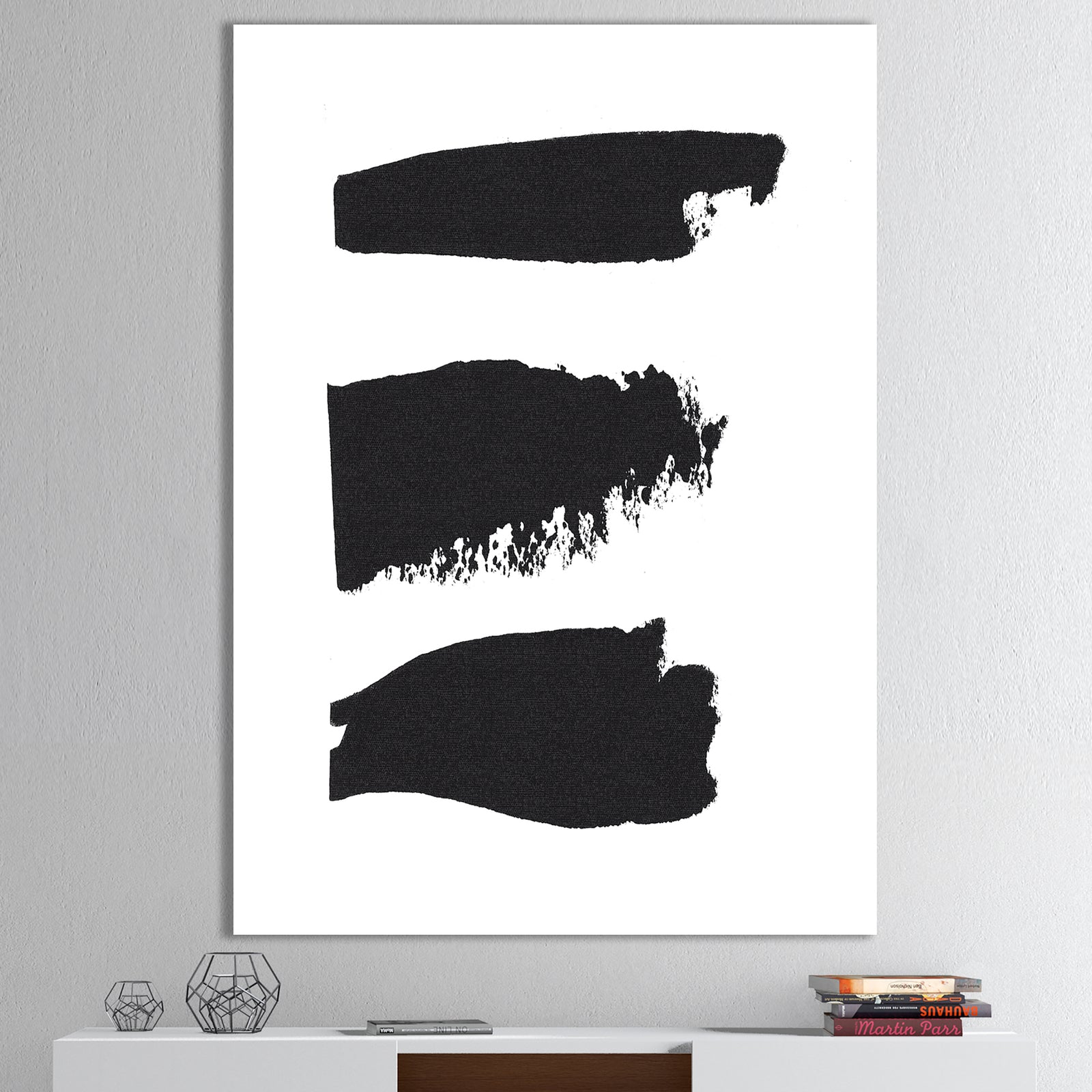 Black and White Geometric Company II - Gallery-wrapped Canvas