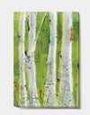 Green Birch Forest - Canvas Artwork