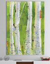 Green Birch Forest - Canvas Artwork