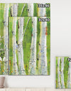 Green Birch Forest - Canvas Artwork