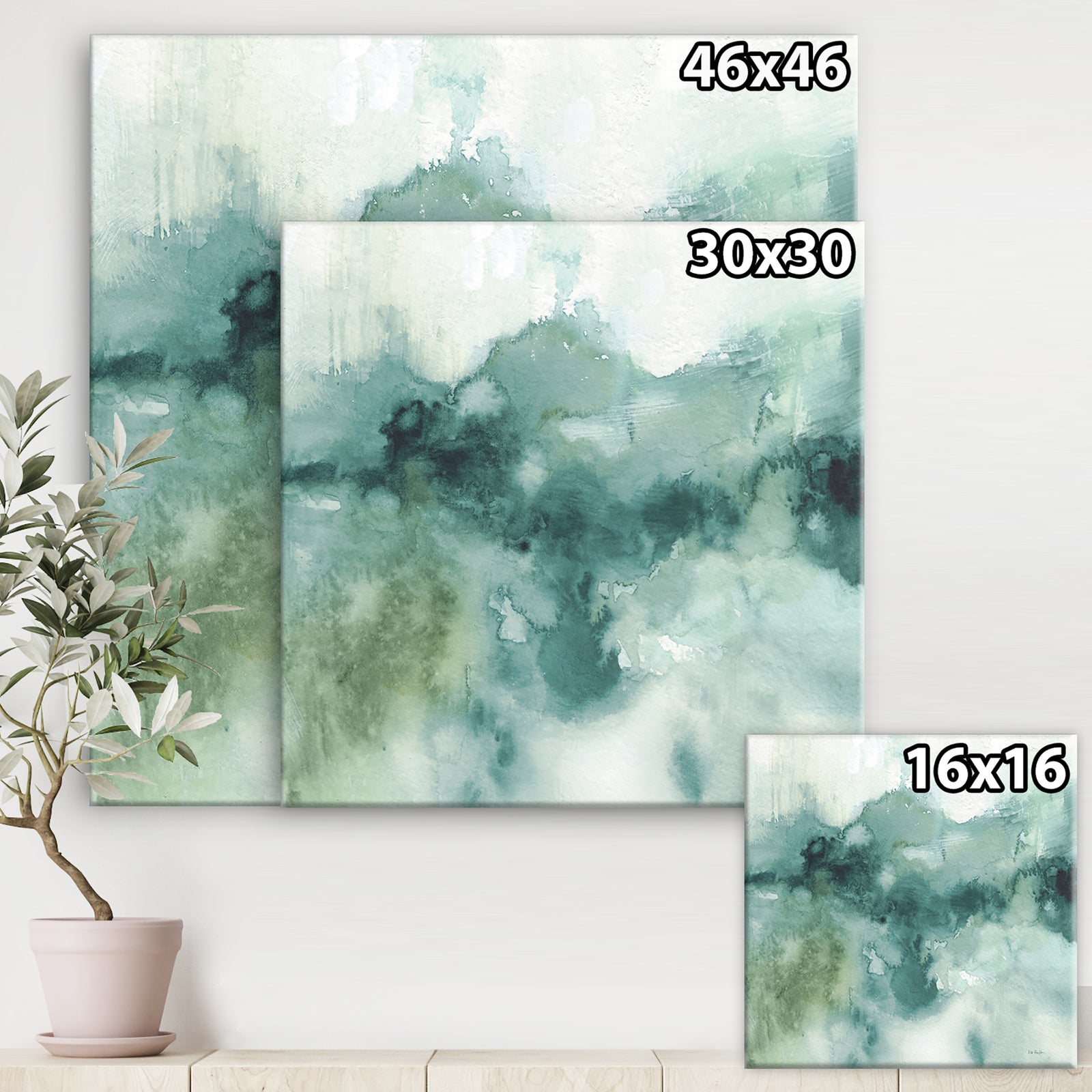 Lost into the Blue - Abstract Canvas Art