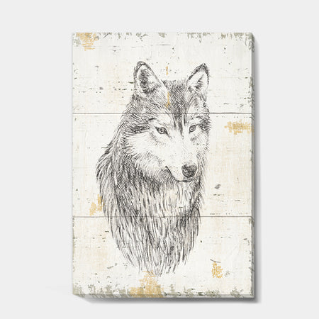 Wolf Wild and Beautiful III - Wildlife Animal Gallery-wrapped Canvas