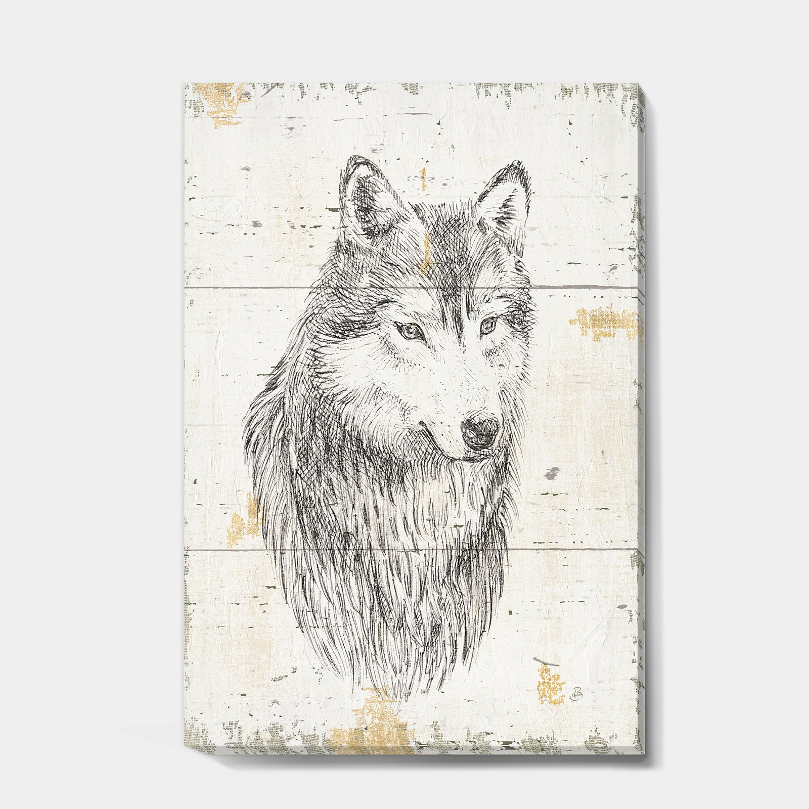 Wolf Wild and Beautiful III - Wildlife Animal Gallery-wrapped Canvas