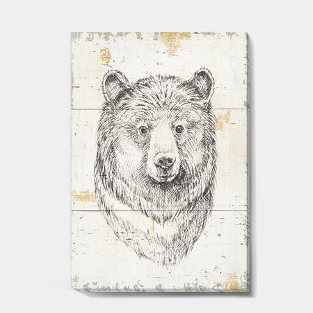 Bear Wild and Beautiful IV - Wildlife Animal Canvas Artwork