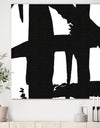 Black & White Crossing Paths II - Modern & Contemporary Canvas Artwork