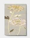 Gold Metallic Floral Garden II - Modern Glam Canvas Artwork