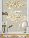 Gold Metallic Floral Garden II - Modern Glam Canvas Artwork