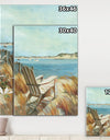 Coastal Chair Relax Beach - Nautical & Coastal Premium Canvas Wall Art