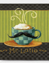 Kitchen Cafe Moustache I - Kitchen Gallery-wrapped Canvas