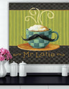 Kitchen Cafe Moustache I - Kitchen Gallery-wrapped Canvas