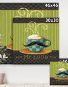 Kitchen Cafe Moustache I - Kitchen Gallery-wrapped Canvas
