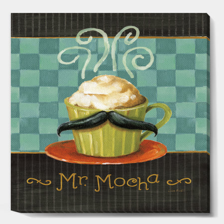 Kitchen Cafe Moustache II - Kitchen Canvas Artwork