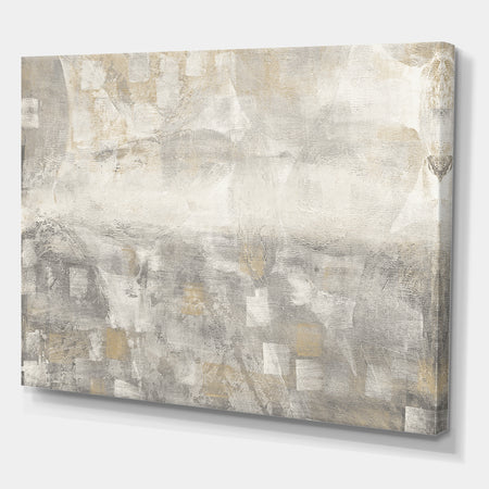 Gray Abstract Watercolor - Gallery-wrapped Canvas
