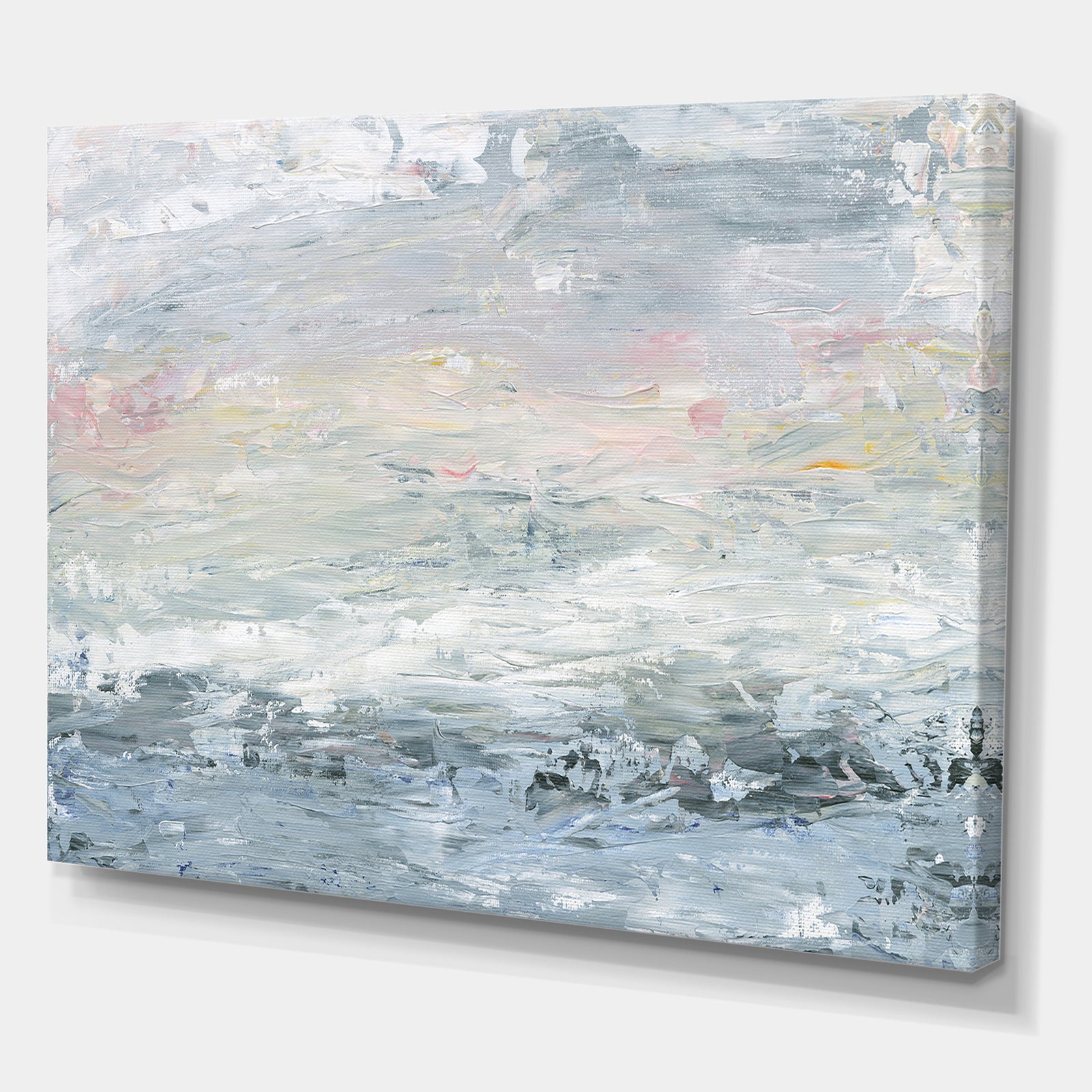 Gray Abstract Watercolor II - Contemporary Gallery-wrapped Canvas