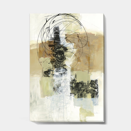 Glam Cream Dream I - Modern & Contemporary Gallery-wrapped Canvas